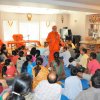 Poojya swamiji at the Q & A Session in Irvine, CA